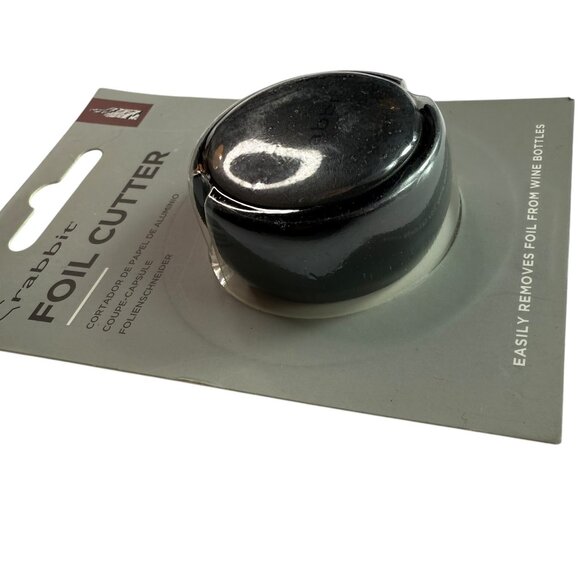 New in Box Rabbit Foil Cutter.  Removes Foil from Wine Bottles Black. Foilcutter - Picture 2 of 3